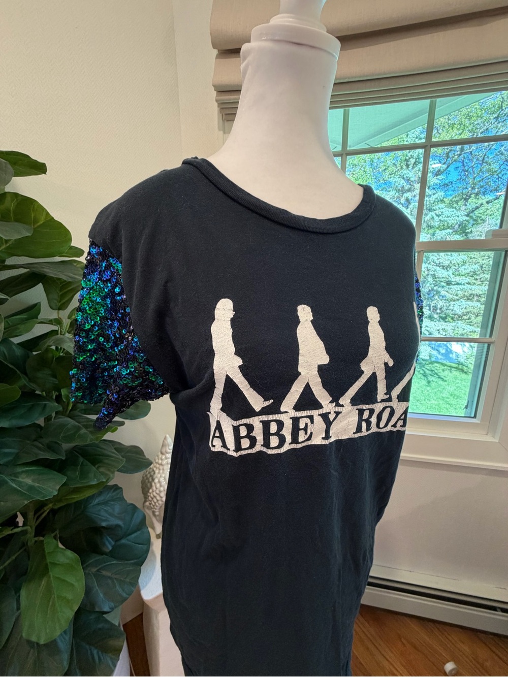 Fringe & Co. - One of a Kind - Vintage Abbey Road Sequin Sleeve Tee